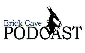 Logo for the Brick Cave Podcast