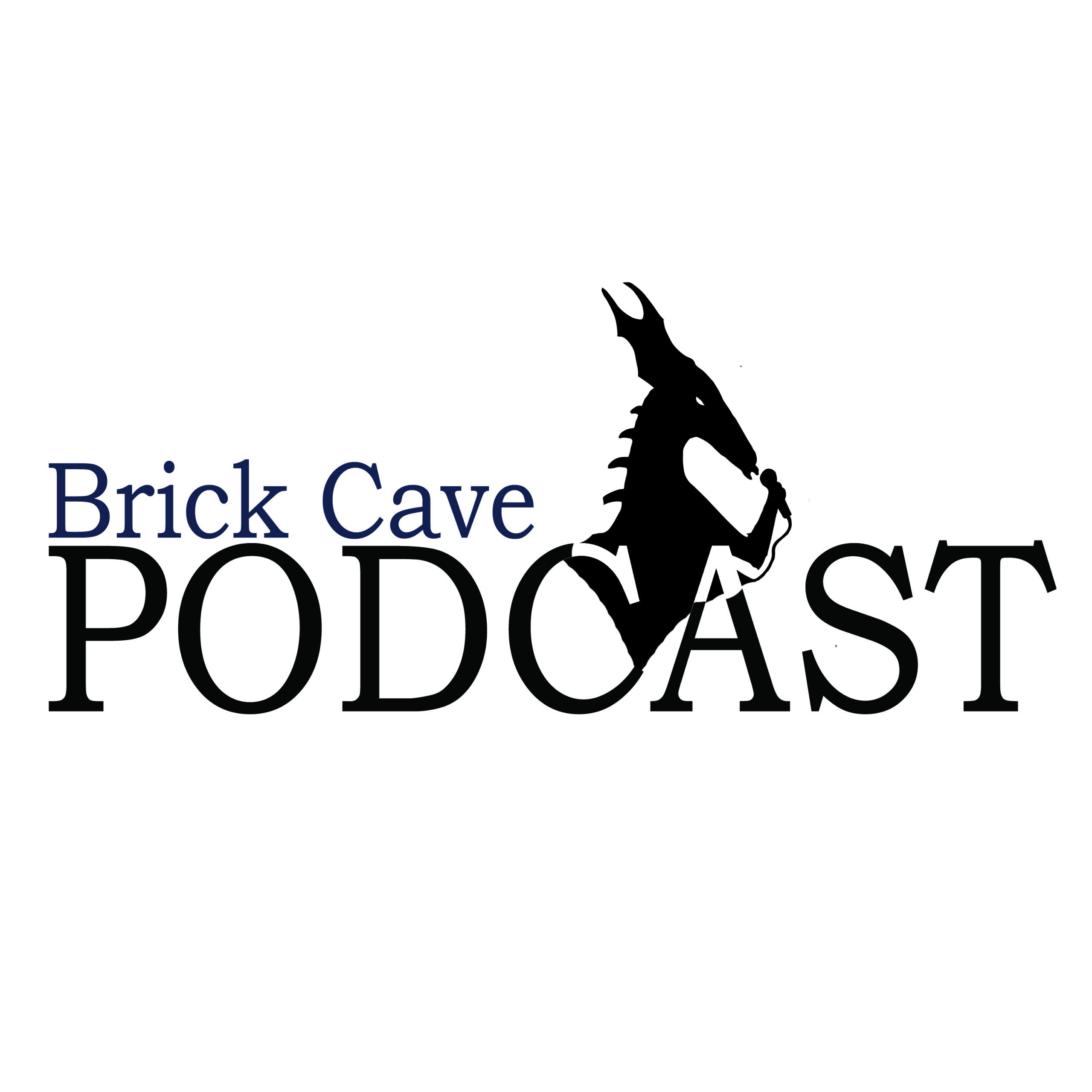Logo for the Brick Cave Podcast